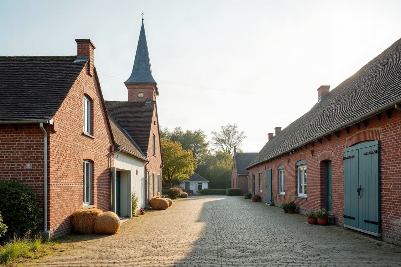 Église Saint-Amand de Férin, au cœur d'un village agricole