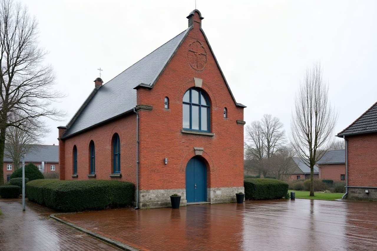 Église reconstruite de Flers-en-Escrebieux après la Première Guerre mondiale