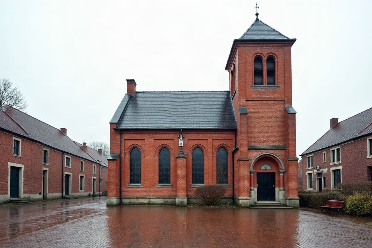 Église reconstruite de Flers-en-Escrebieux après la Première Guerre mondiale