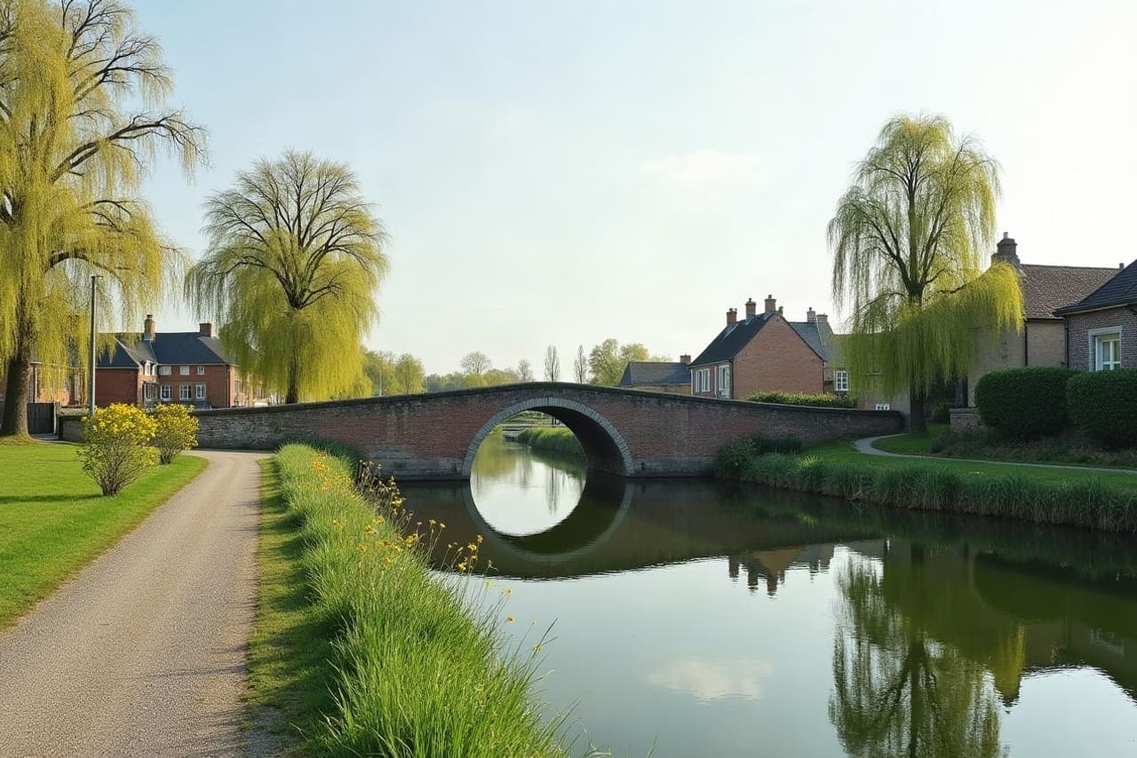 Pont historique sur la Scarpe à Râches