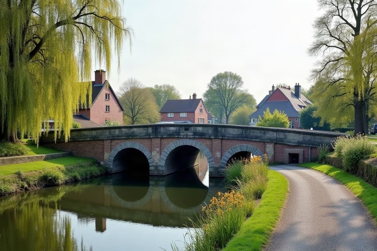 Pont historique sur la Scarpe à Râches